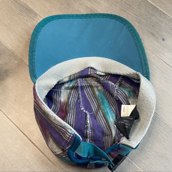 Vintage Patagonia 5 Panel Striped Cotton Hat - Picture 3 of 5